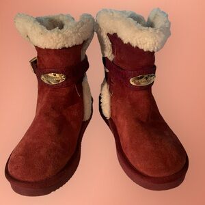 ** Michael Michael Kors Suede Fur Lined Booties